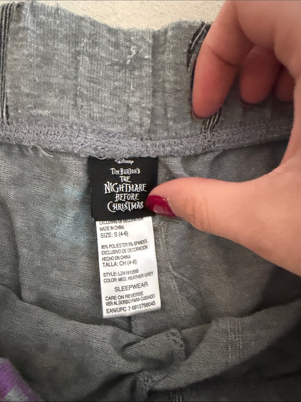 Women’s Nightmare Before Christmas Pajama Pants - Picture 3 of 4